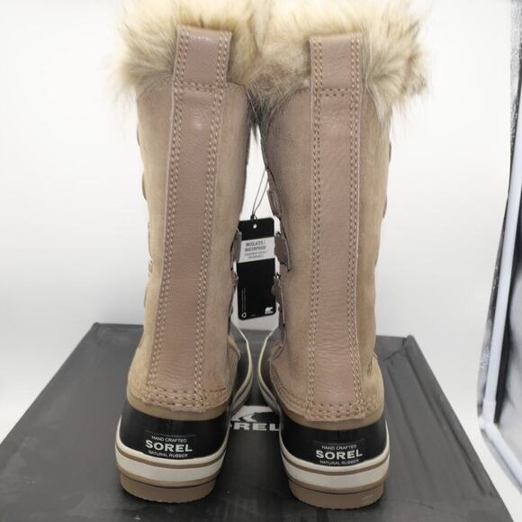 NEW Sorel Women's 7.5 Joan of Artic Snow Boots Waterproof Khaki Brown - Picture 4 of 10